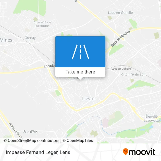 Impasse Fernand Leger map