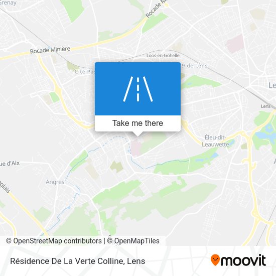 Résidence De La Verte Colline map