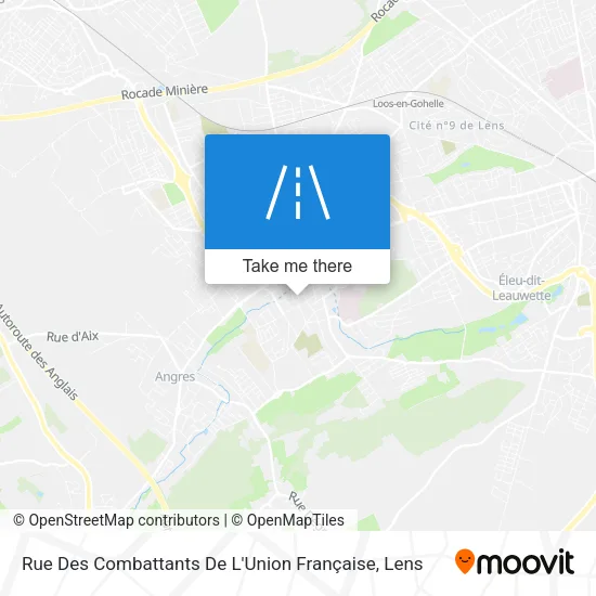 Rue Des Combattants De L'Union Française map
