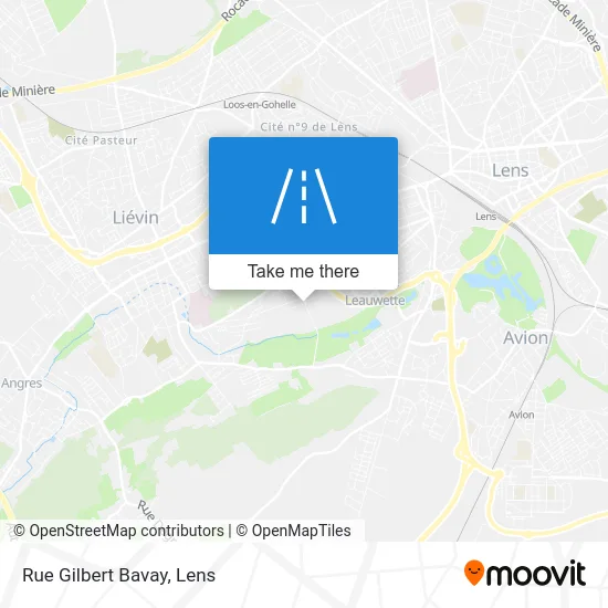 Mapa Rue Gilbert Bavay