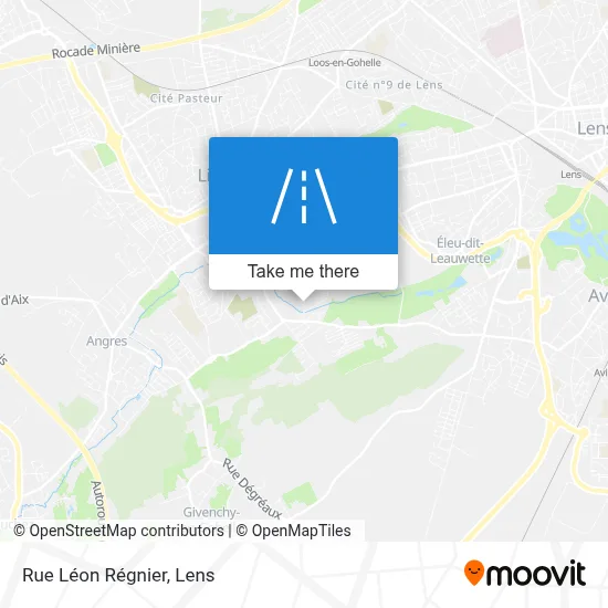 Rue Léon Régnier map