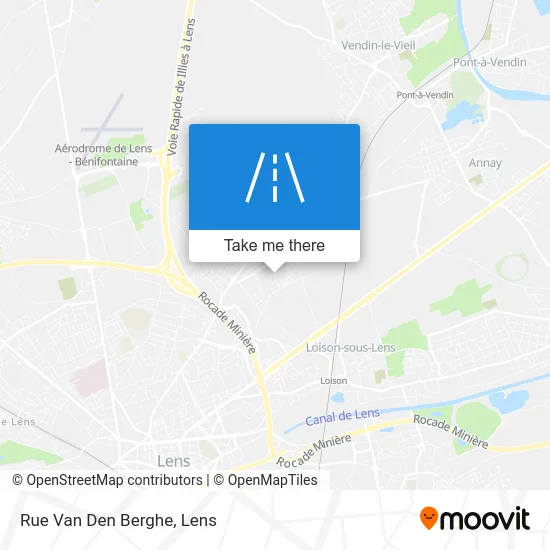 Rue Van Den Berghe map