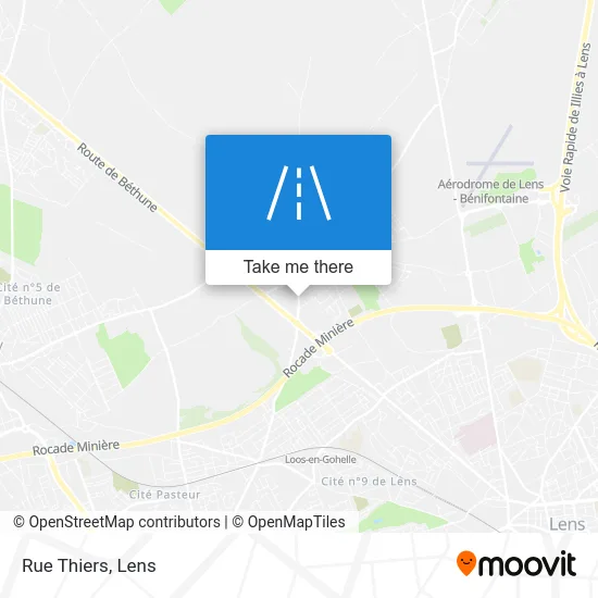 Rue Thiers map