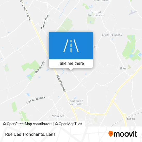 Rue Des Tronchants map