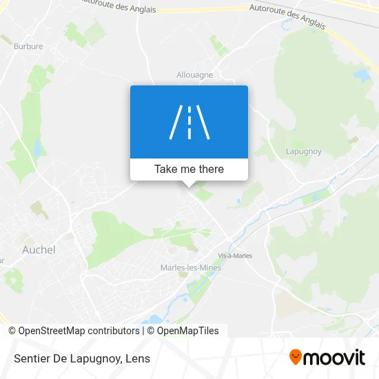 Sentier De Lapugnoy map