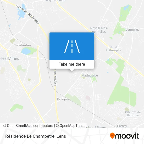 Résidence Le Champêtre map