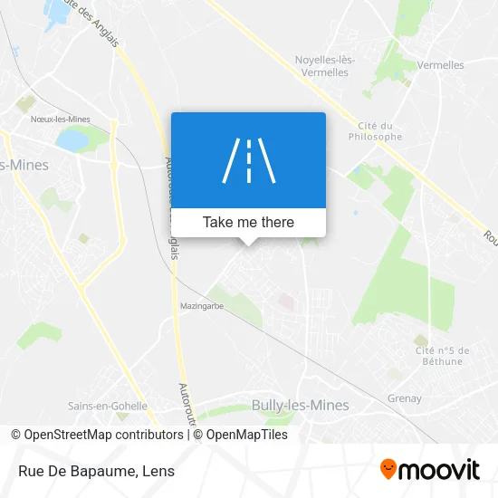 Rue De Bapaume map
