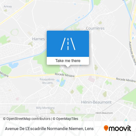 Mapa Avenue De L'Escadrille Normandie Niemen