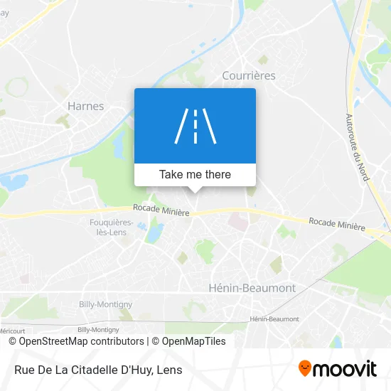 Rue De La Citadelle D'Huy map