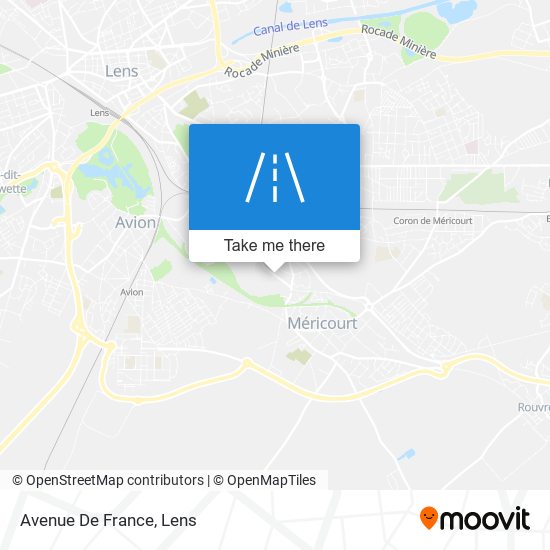 Mapa Avenue De France