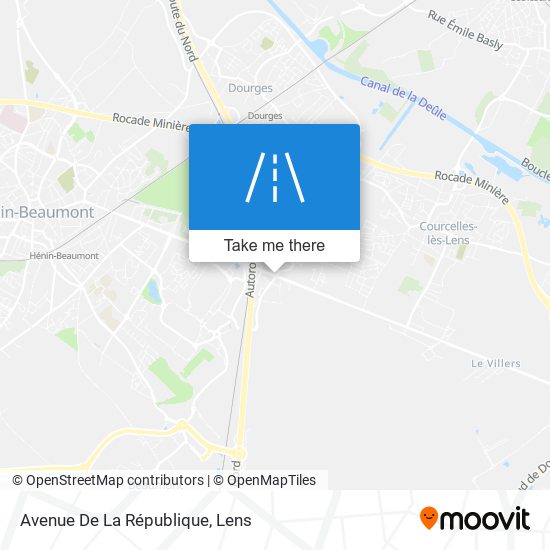 Mapa Avenue De La République