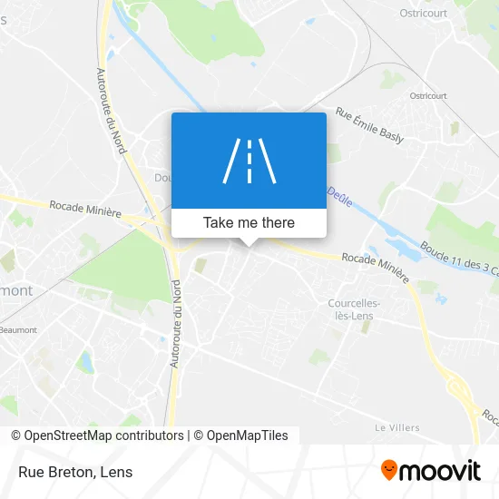 Mapa Rue Breton
