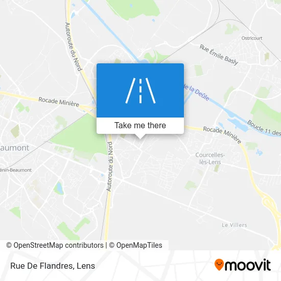 Rue De Flandres map