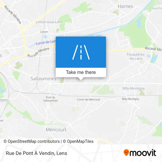 Rue De Pont À Vendin map