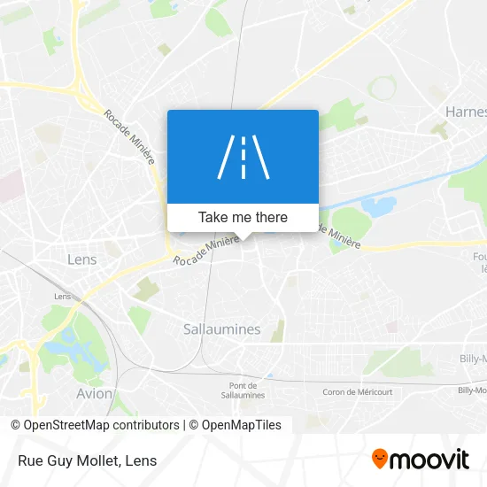 Rue Guy Mollet map