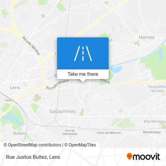 Rue Justus Bultez map