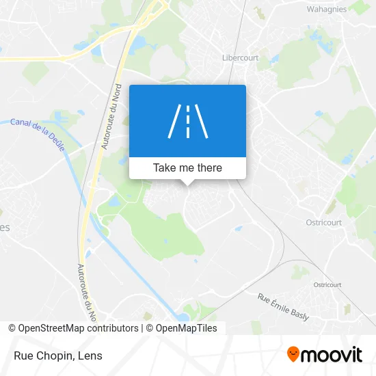 Mapa Rue Chopin