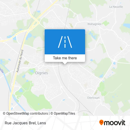 Mapa Rue Jacques Brel