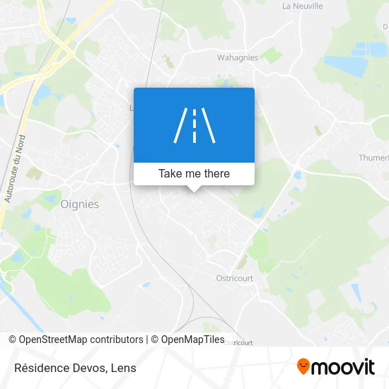 Mapa Résidence Devos