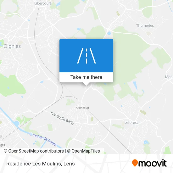Résidence Les Moulins map