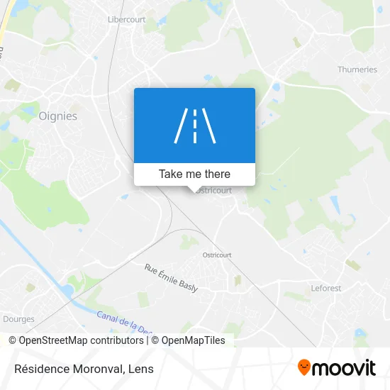 Résidence Moronval map