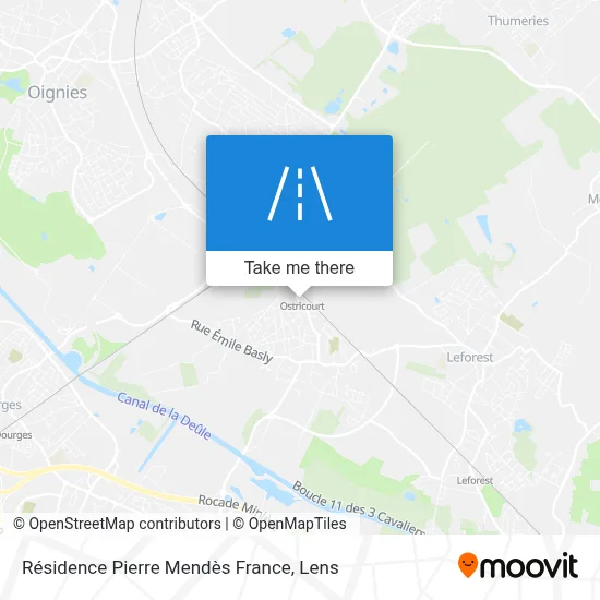Résidence Pierre Mendès France map