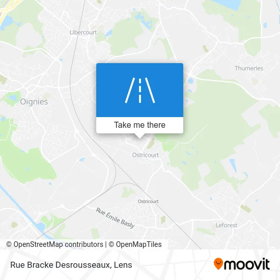 Rue Bracke Desrousseaux map