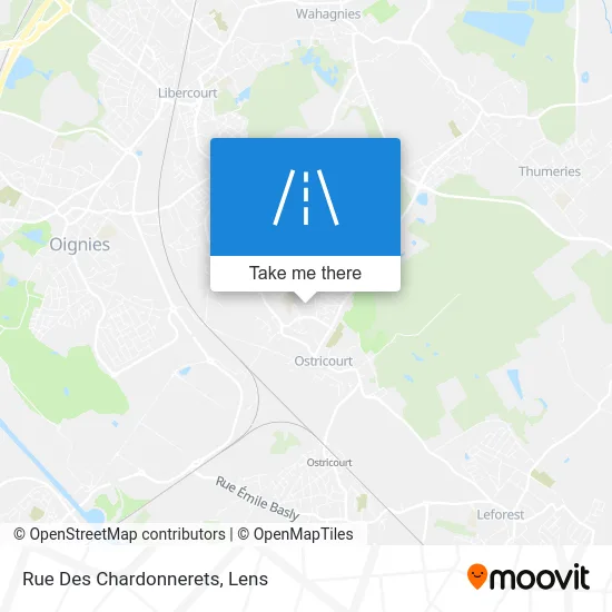 Mapa Rue Des Chardonnerets