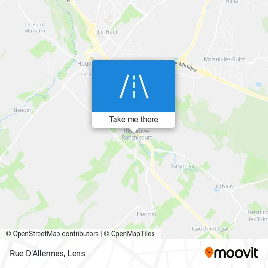 Mapa Rue D'Allennes