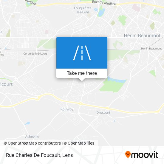 Mapa Rue Charles De Foucault