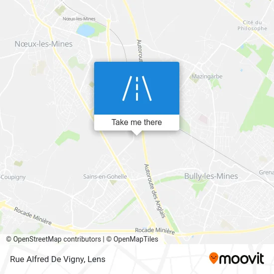 Mapa Rue Alfred De Vigny