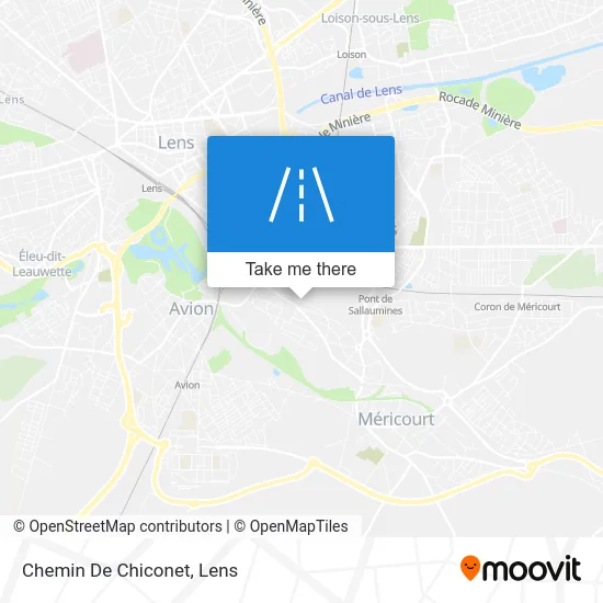 Chemin De Chiconet map