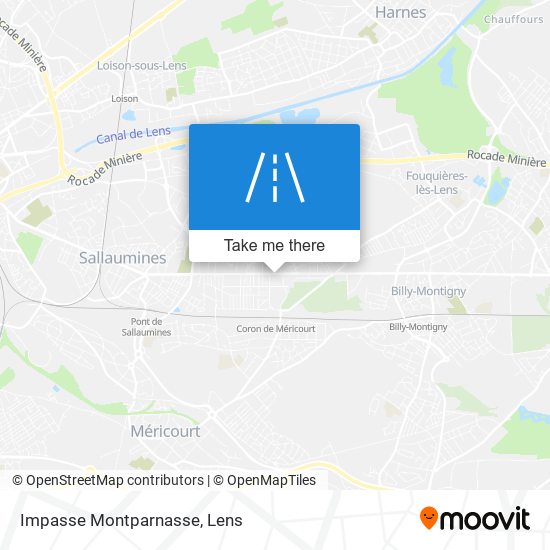Mapa Impasse Montparnasse