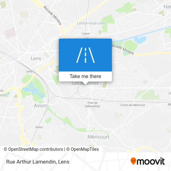 Rue Arthur Lamendin map