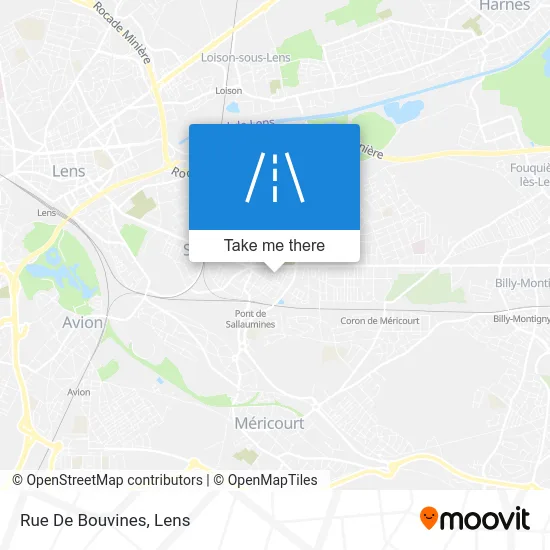 Mapa Rue De Bouvines