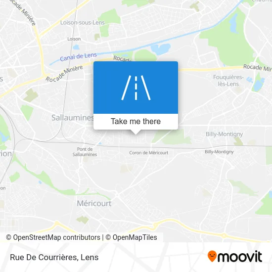 Rue De Courrières map
