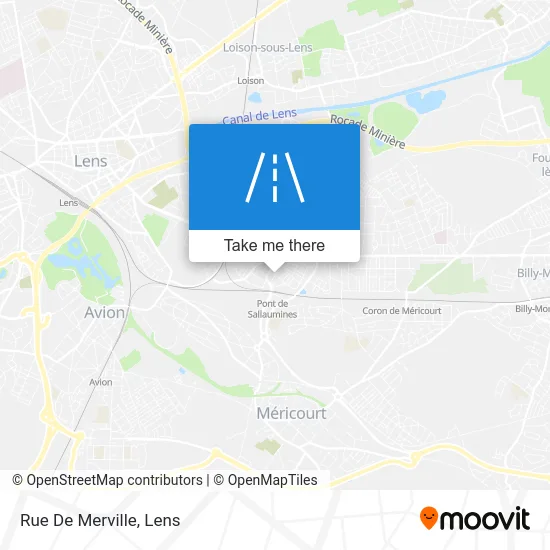 Mapa Rue De Merville