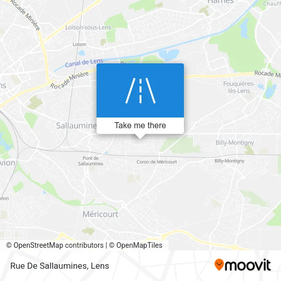 Rue De Sallaumines map