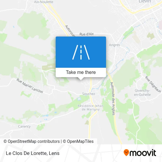 Le Clos De Lorette map