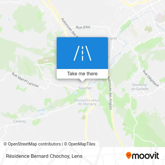 Mapa Résidence Bernard Chochoy