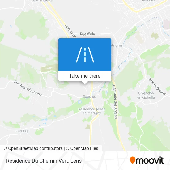 Résidence Du Chemin Vert map