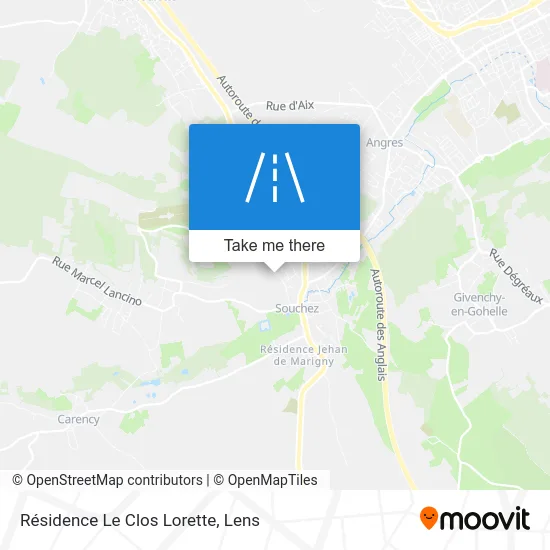 Résidence Le Clos Lorette map