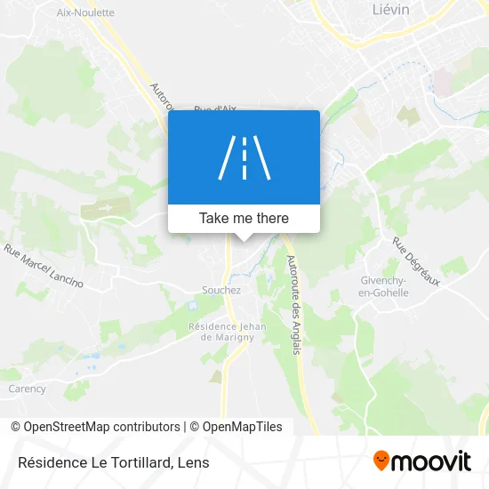 Résidence Le Tortillard map