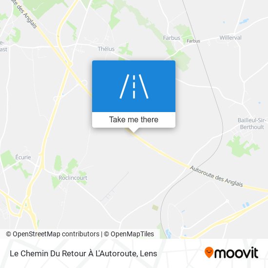 Le Chemin Du Retour À L'Autoroute map