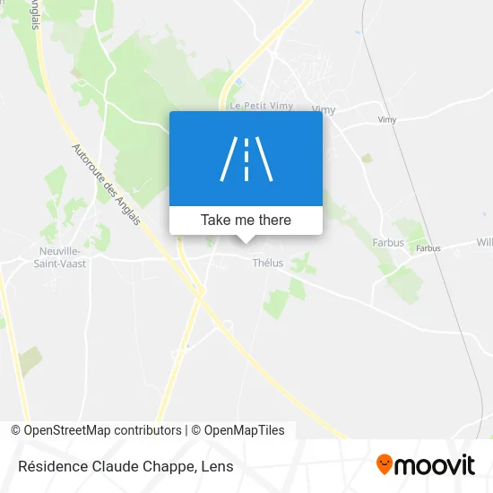 Mapa Résidence Claude Chappe