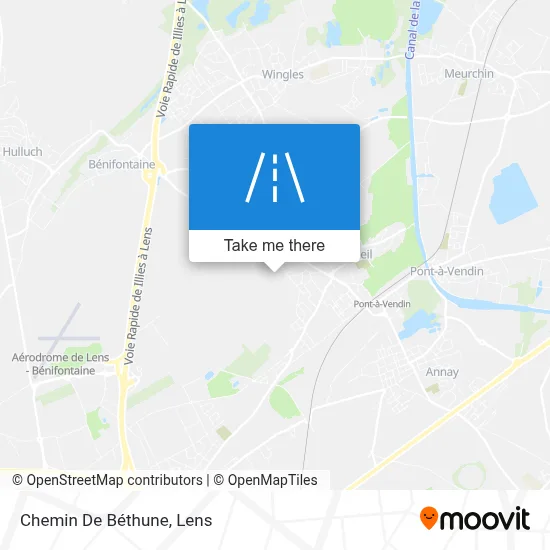 Chemin De Béthune map