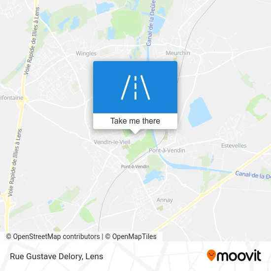 Mapa Rue Gustave Delory