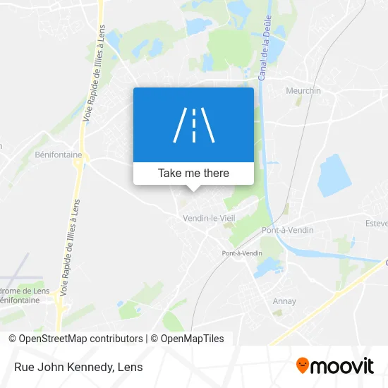 Rue John Kennedy map