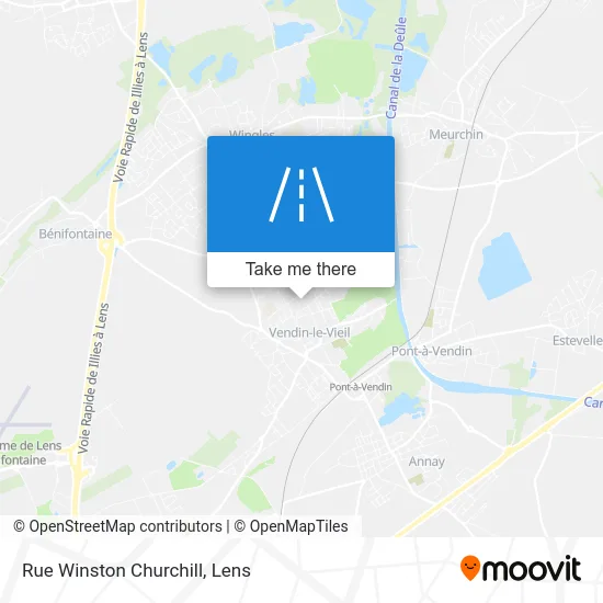 Rue Winston Churchill map