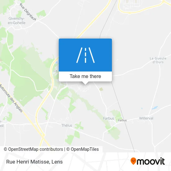 Rue Henri Matisse map